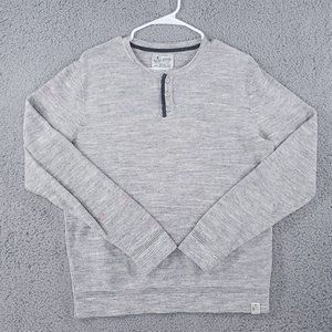 Lucky Brand Shirt Mens Large Henley Waffle Knit Lived In Thermal